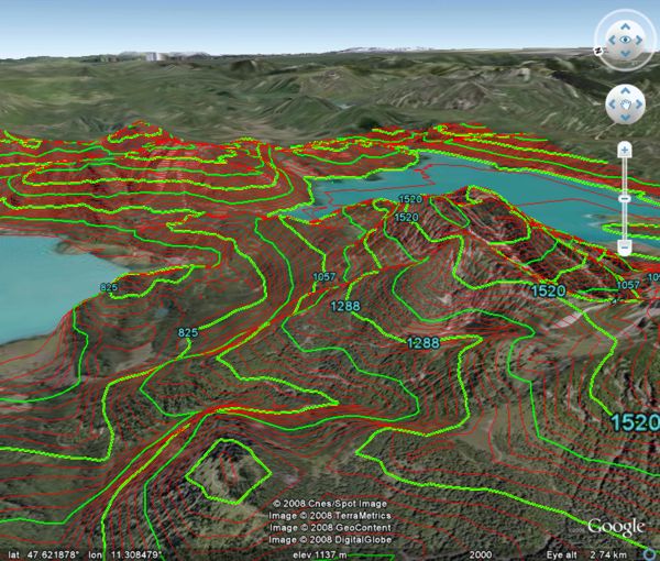 contouring google earth download